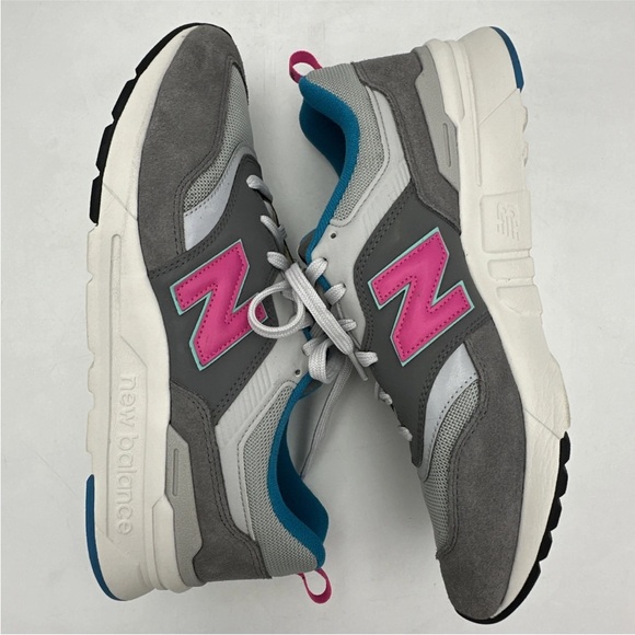 New Balance 997H Castlerock Gray Blue Pink Running Sneakers Mens Size 11.5 D